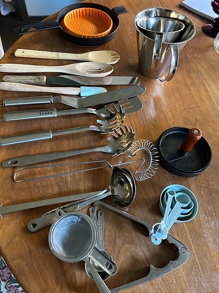 Blandade köksredskap