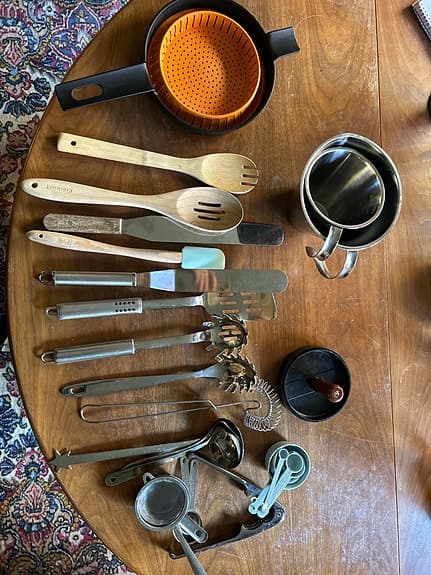 Blandade köksredskap