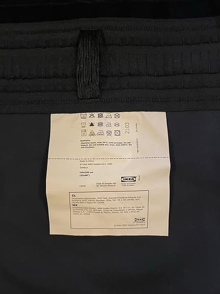 IKEA Sanela mörkläggningsgardiner blå