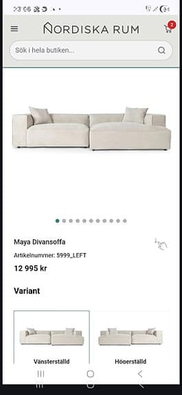 Divansoffa Maya
