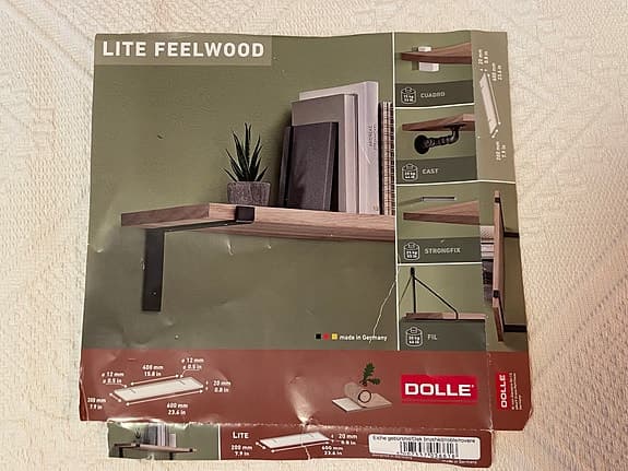 Hyllplan Lite Feelwood i borstad Ek från Dolle.