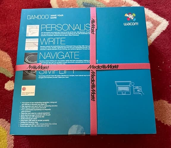 Wacom Bamboo Pen & Touch ritplatta svart/MTE-450