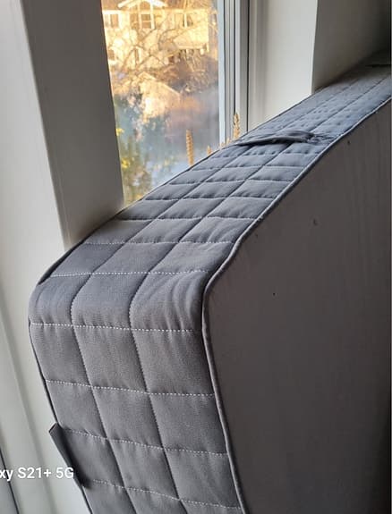 Sängstomme malm vit med resårmadrass
