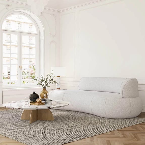 Creme soffa