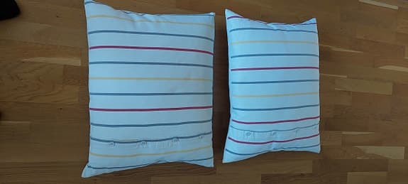 IKEA prydnadskuddar med avtagbart överdrag flerfärgat mönster