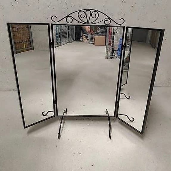 2 st IKEA KARMSUND bordsspegel svart metall