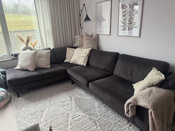Copenhagen divansoffa sammet