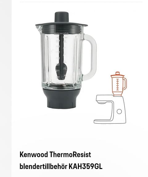 Kenwood köksmaskin-tillbehör mixer, matberedare och degkrok