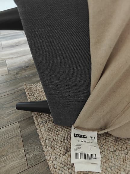 Strandmon IKEA fåtölj med fotpall