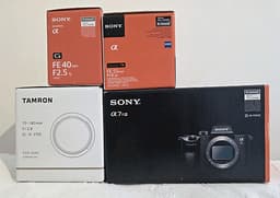 Sony A7 RIII och 3 objektiv