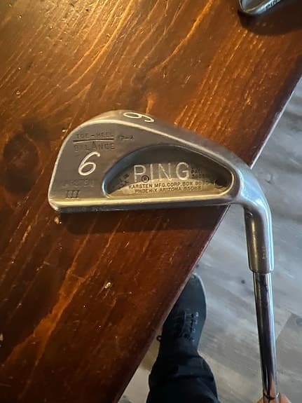Ping Karsten III järnklubbor set 6–9 plus pitch och sand wedge