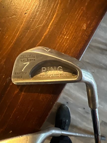 Ping Karsten III järnklubbor set 6–9 plus pitch och sand wedge