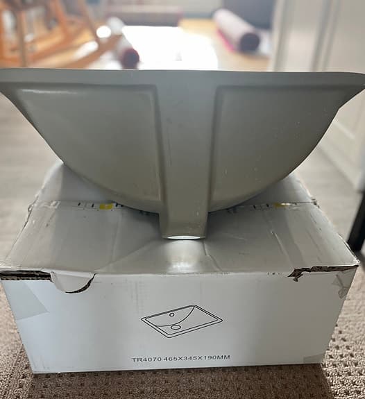 TR4070 tvättställ 465x345x190 mm vit