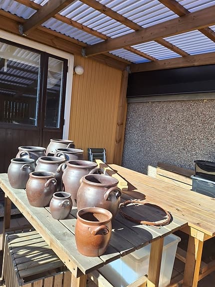 Höganäs krukor blandade storlekar