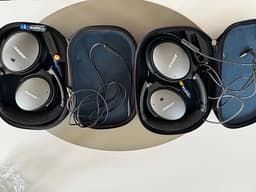 Bose QuietComfort around-ear hörlurar med sladd silver