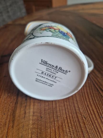 Villeroy & Boch Basket gräddkanna porslin flerfärgad