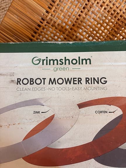 Grimsholm Green Robot Mower Ring gräsklipparring liten zink
