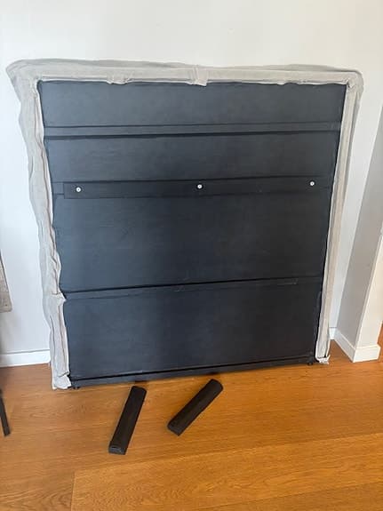 Sänggavel 120 cm i linneklädsel
