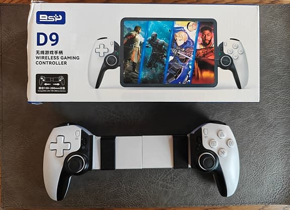 BSP D9 trådlös spelkontroll justerbar mobilhållare vit