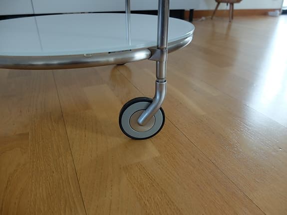 Soffbord glas och stål, 2 st