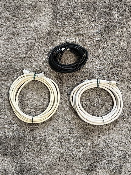 Kablar och adaptrar blandat paket vit/svart