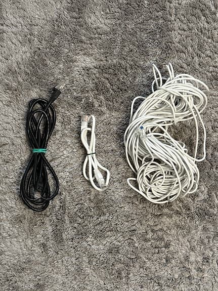 Kablar och adaptrar blandat paket vit/svart