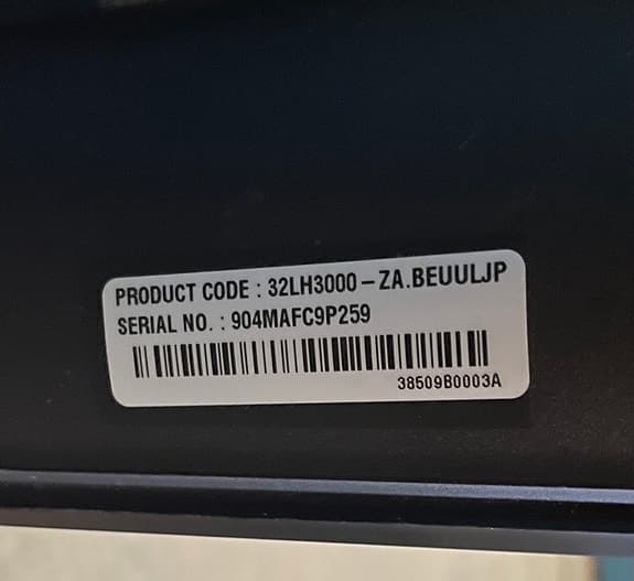 LG 32LH3000 tv 32 tum svart
