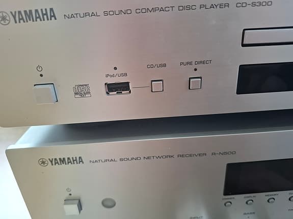 Yamaha R-N500 CD-S300 TT-300 stereopaket silver