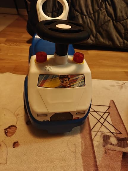 Paw Patrol gåbil blå/vit för barn