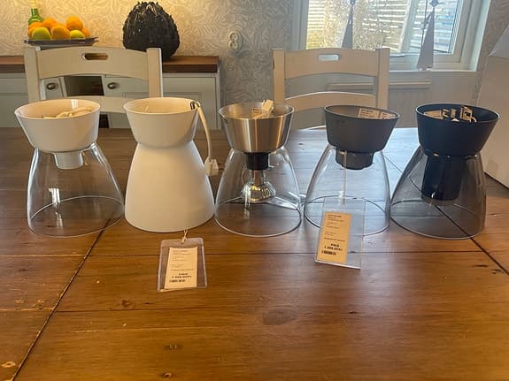 Fem stycken olika lampor / armaturer totalt 7 stycken