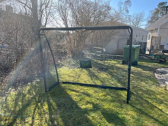 Fotbollsmål med nät utomhusmodell
