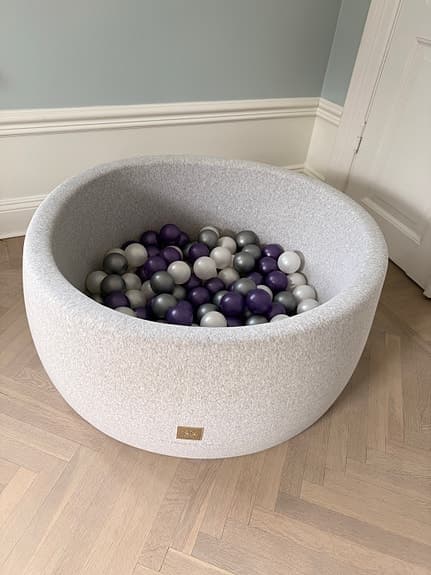 Meow Baby bollhav – ljusgrå (inkl. 150 bollar)