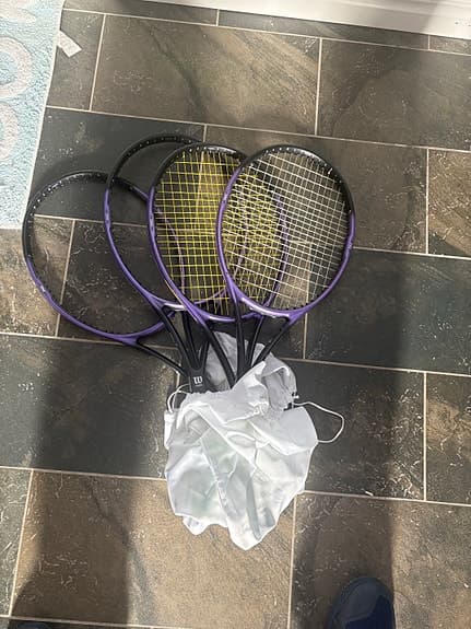 2st Wilson Hammer 5.2 tennsracket svart/lila greppstorlek 4 1/2 HS4