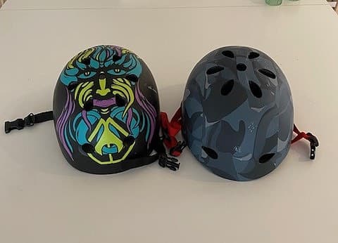 Cykelhjälmar barn med mönster och kamouflage