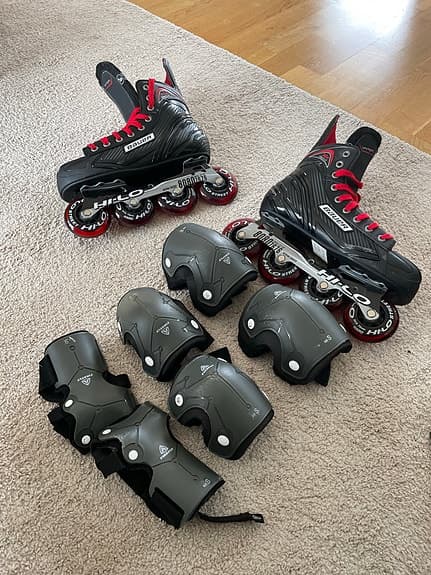 Bauer Vapor inlines storlek 43 svart röd