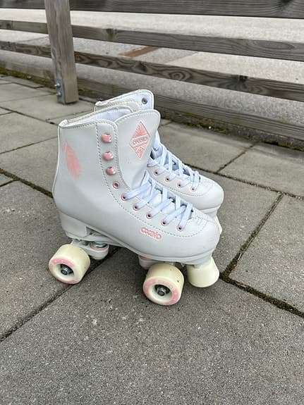 Oxelo rullskridskor barn storlek 36 vit rosa