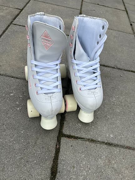 Oxelo rullskridskor barn storlek 36 vit rosa