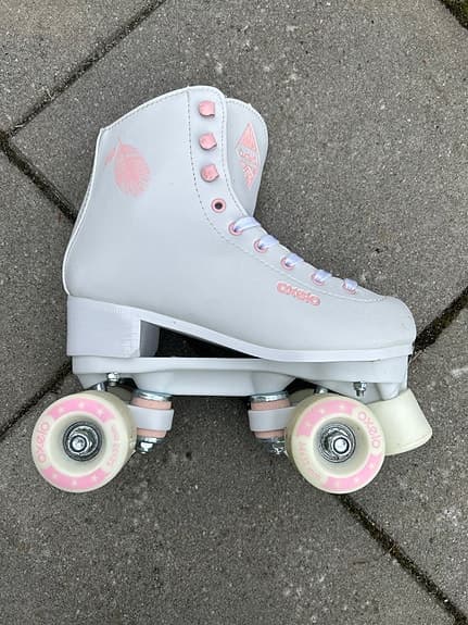 Oxelo rullskridskor barn storlek 36 vit rosa