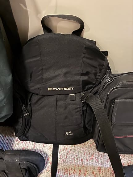 Everest ryggsäck svart