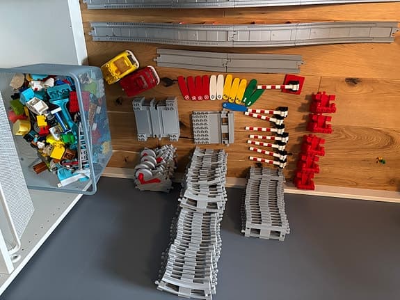 Lego Duplo City tågräls och tillbehör
