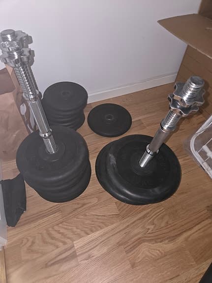 Fria vikter 100kg vikter totalt