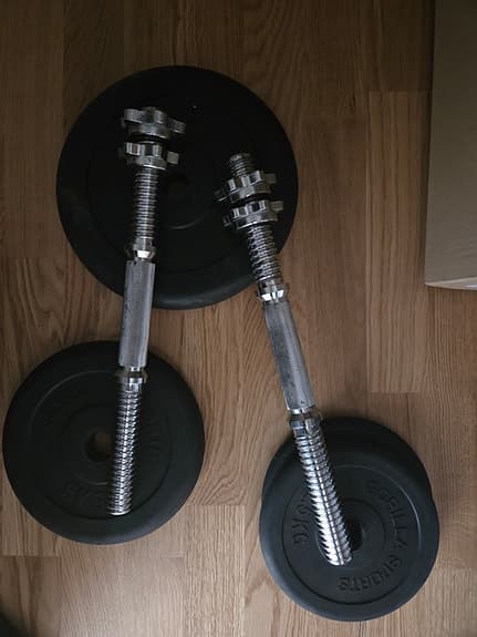 Fria vikter 100kg vikter totalt