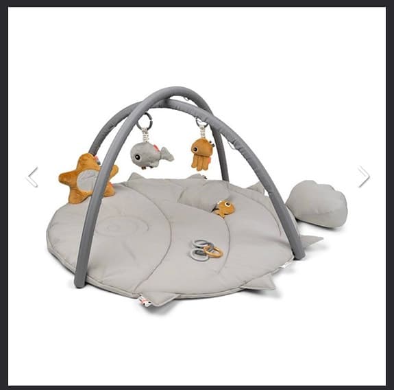 Done by Deer babygym rund lekmatta grå