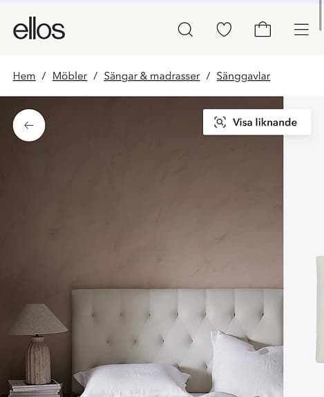 Ellos Home sänggavel (Ella) naturvit