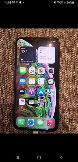 Apple iPhone XS Max mobiltelefon 64 GB svart