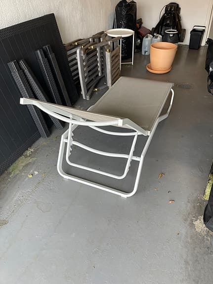 Solsäng med dyna