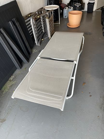 Solsäng med dyna