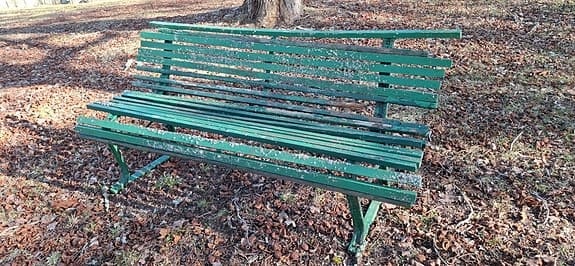 Parkbänk, trädgårdssoffa, grönmålad, 3st