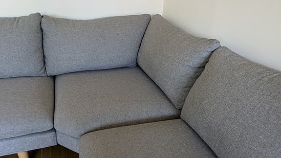 Fin ljus grå Hörnsoffa 5-sits