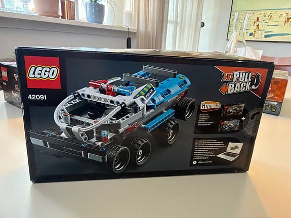 Lego Technic bil med pull-back-funktion